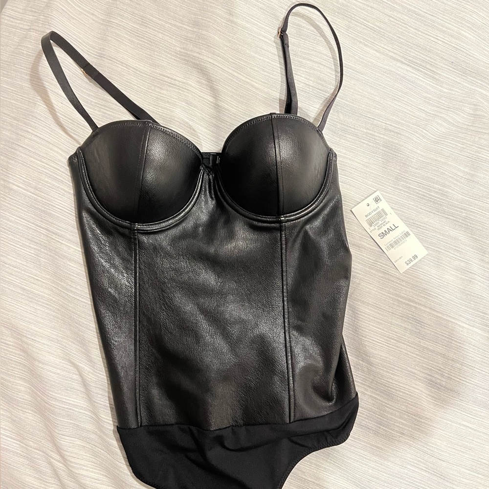 Leather bodysuit